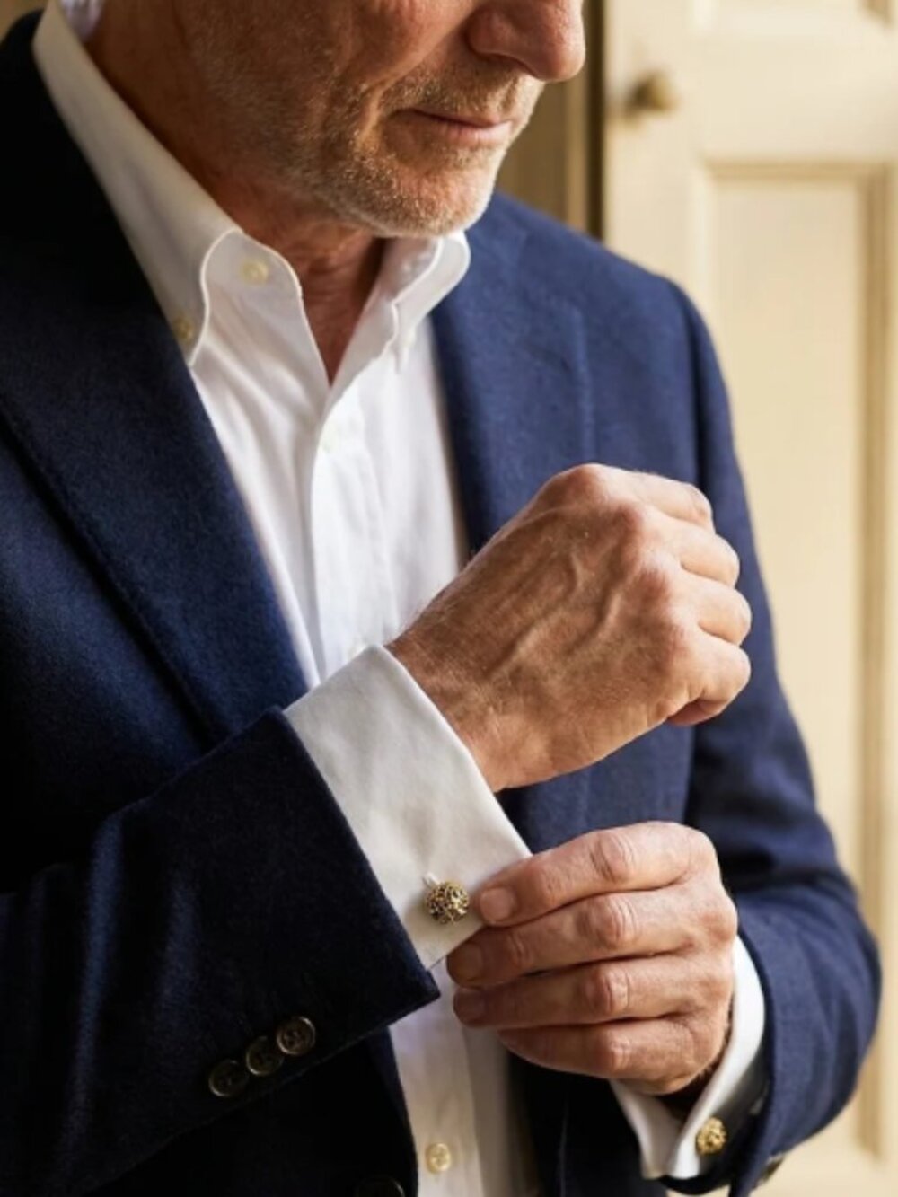 Tiffany & Co. Gentleman's 14K Nugget Cuff Links